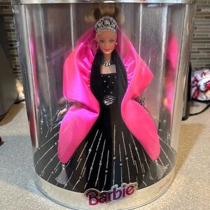 Barbie Doll in Pink and Black Gown